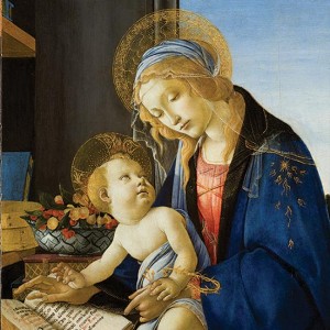 Botticelli Sandro Madonna of The Book Poldi Pezzoli