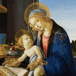 Sandro Botticelli (Alessandro Filipepi) – Madonna and Child (Madonna col Bambino), also called Madonna of the Book (Madonna del Libro)