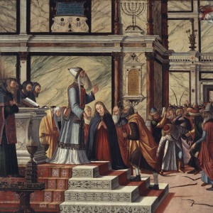 Vittore Carpaccio – Marriage of the Virgin (Sposalizio della Vergine) also called Miracle of the Flowering Staff (Miracolo della Verga Fiorita)