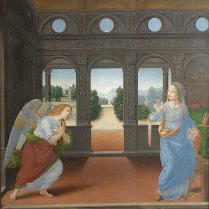 Lorenzo di Credi – The Annunciation and Three Stories from Genesis (Annunciazione e Tre Storie della Genesi)