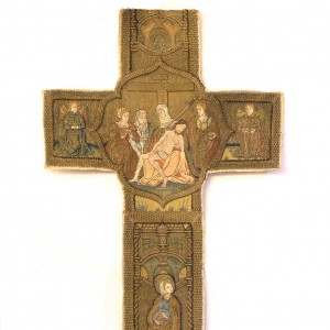Unknown Artist – Chasuble Cross embroidered with Pietà, Angels, and Saints