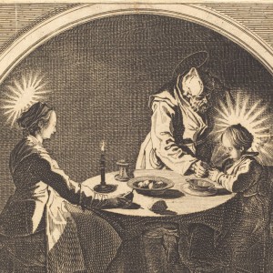 The Holy Family at Table (Le Bénédicte)