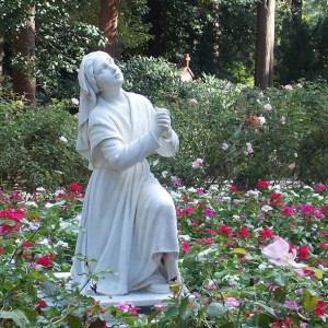 Lourdes Grotto St. Bernadette Statue