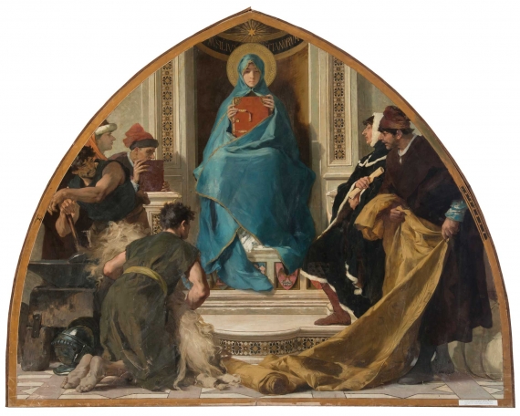 Nicolò Barabino – Faith with Representations of the Arts (La Fede con i Rappresentanti delle Arti)