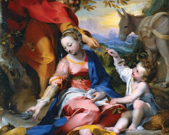 Federico Barocci – Rest on the Flight into Egypt (Il Riposo durante la Fuga in Egitto), also called Madonna of the Cherries (La Madonna delle Ciliegie)